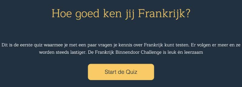 Test je kennis met de Quiz over Frankrijk in 10 vragen